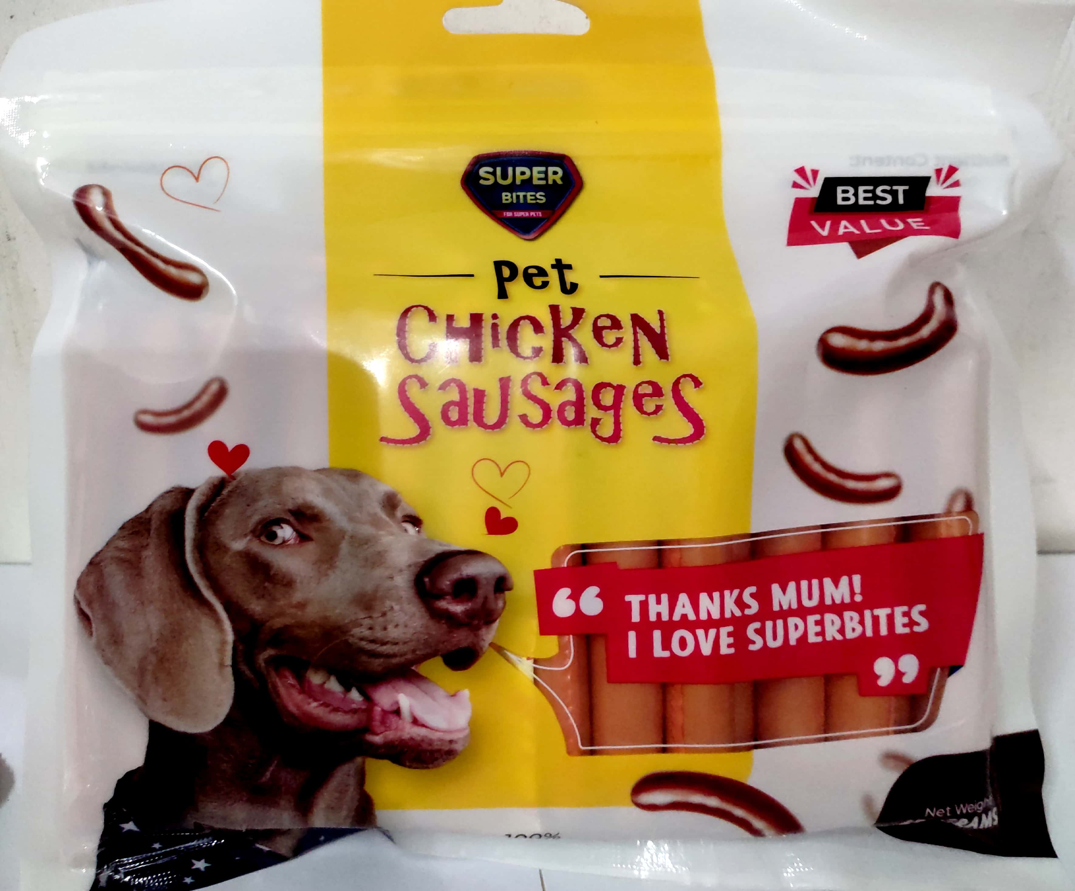Food Pet Food Chicken sausages (450 gms) VetPlus Everything